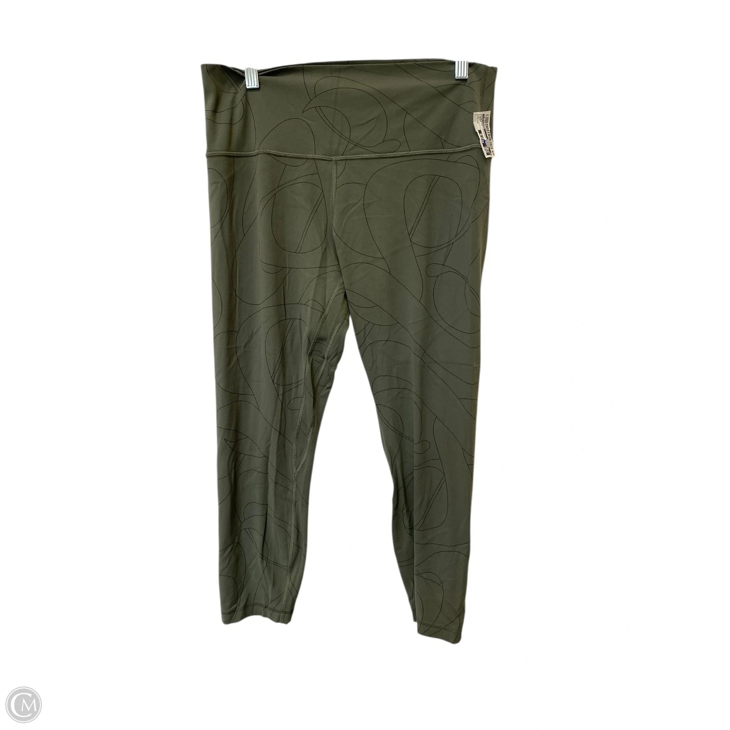 Athletic Leggings By Lululemon In Green, Size: 14