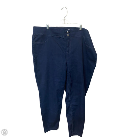 Jeans Skinny By Terra & Sky In Blue Denim, Size: 3x