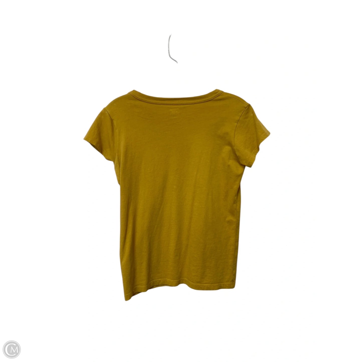 Top Short Sleeve By Madewell In Yellow, Size: Xxs