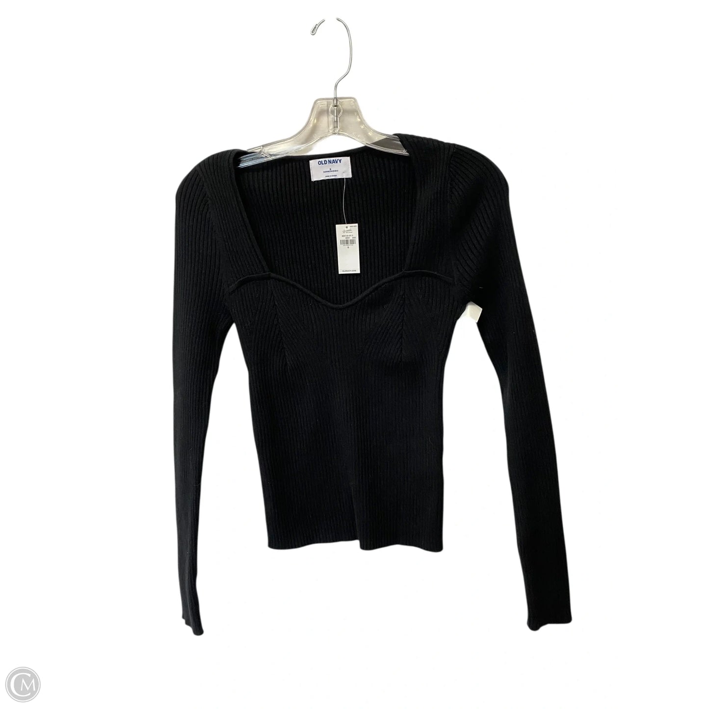 Top Long Sleeve By Old Navy In Black, Size: S