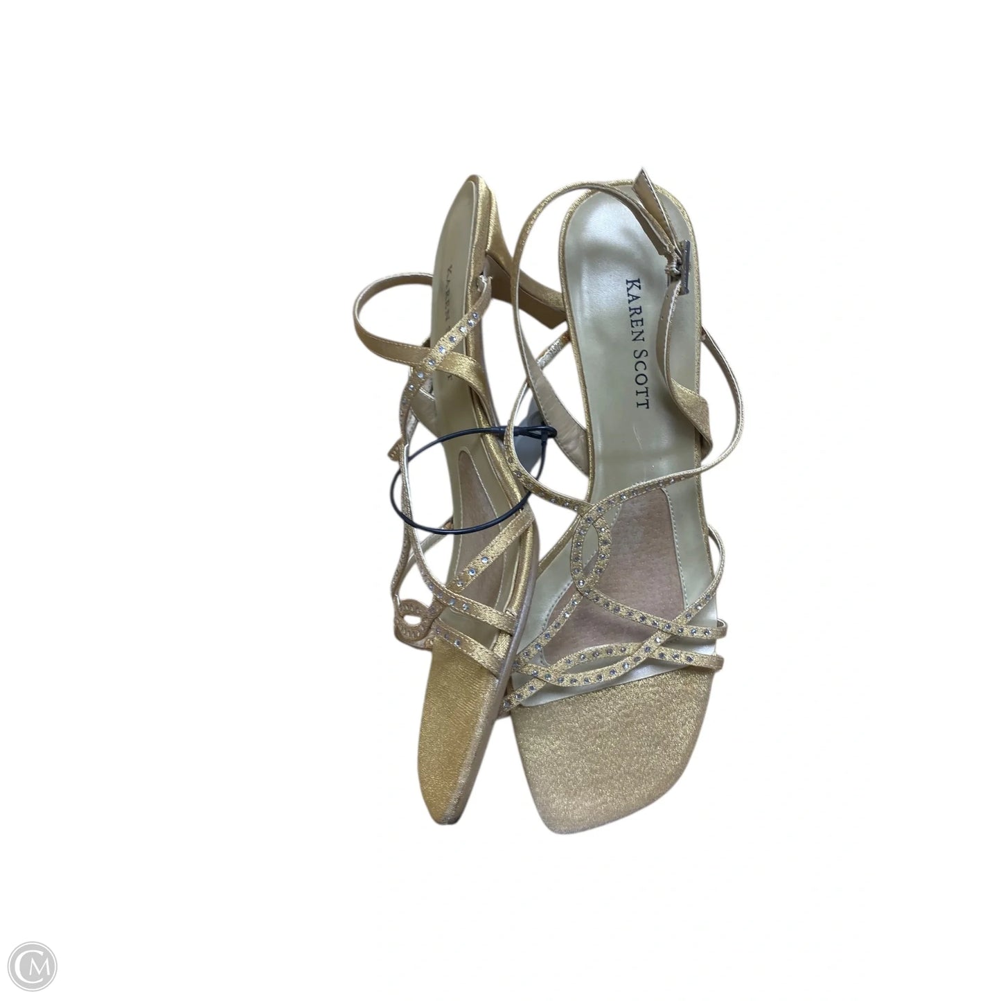 Shoes Heels Kitten By Karen Scott In Gold, Size: 7.5