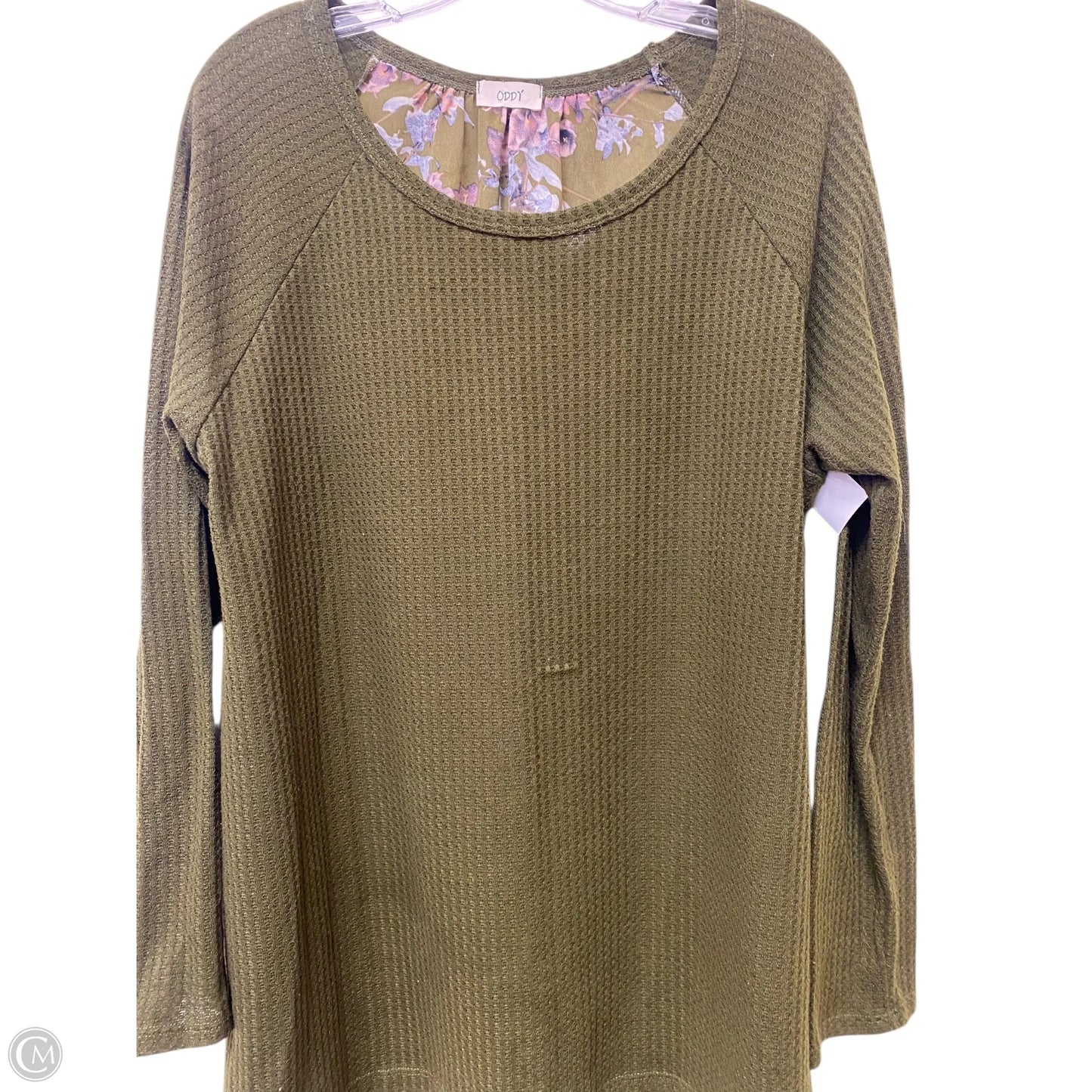 Top Long Sleeve By Oddi In Green, Size: 1x