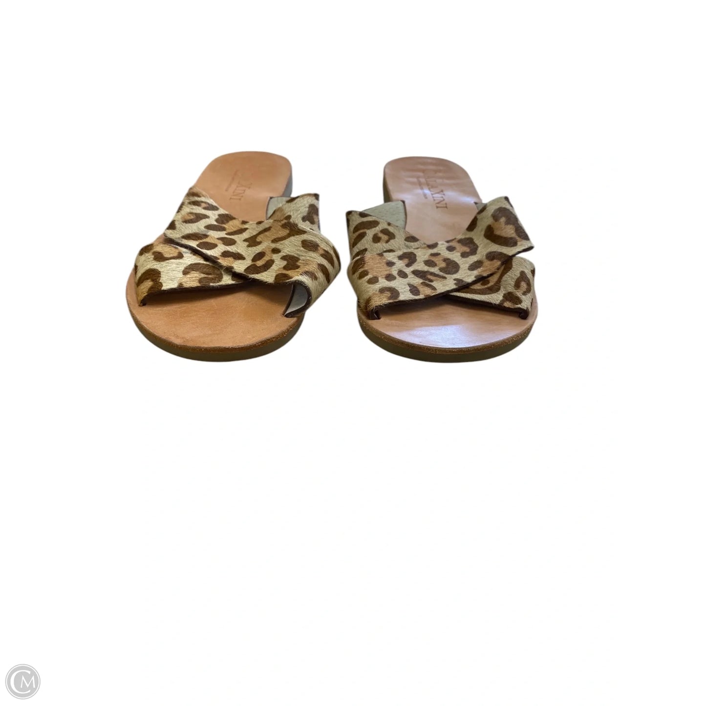 Sandals Flats By Clothes Mentor In Animal Print, Size: 6