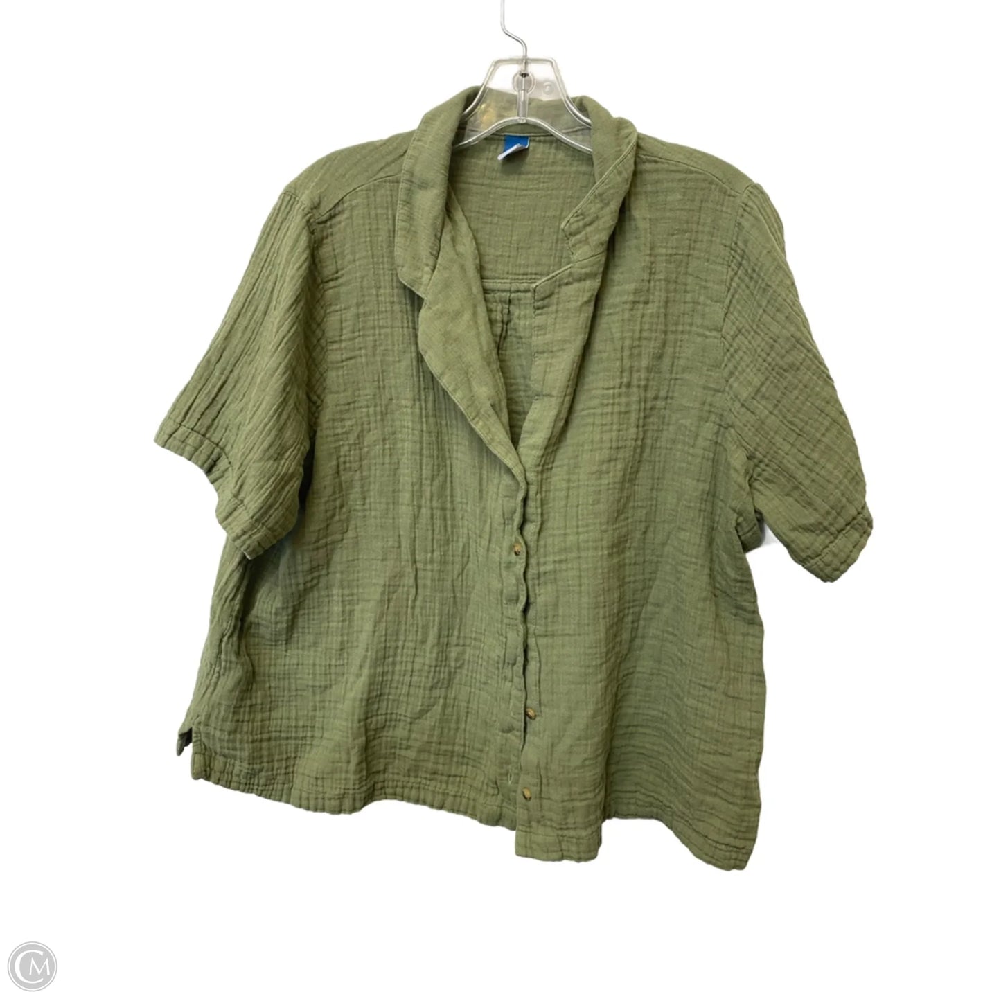 Top Short Sleeve By Old Navy In Green, Size: Xl
