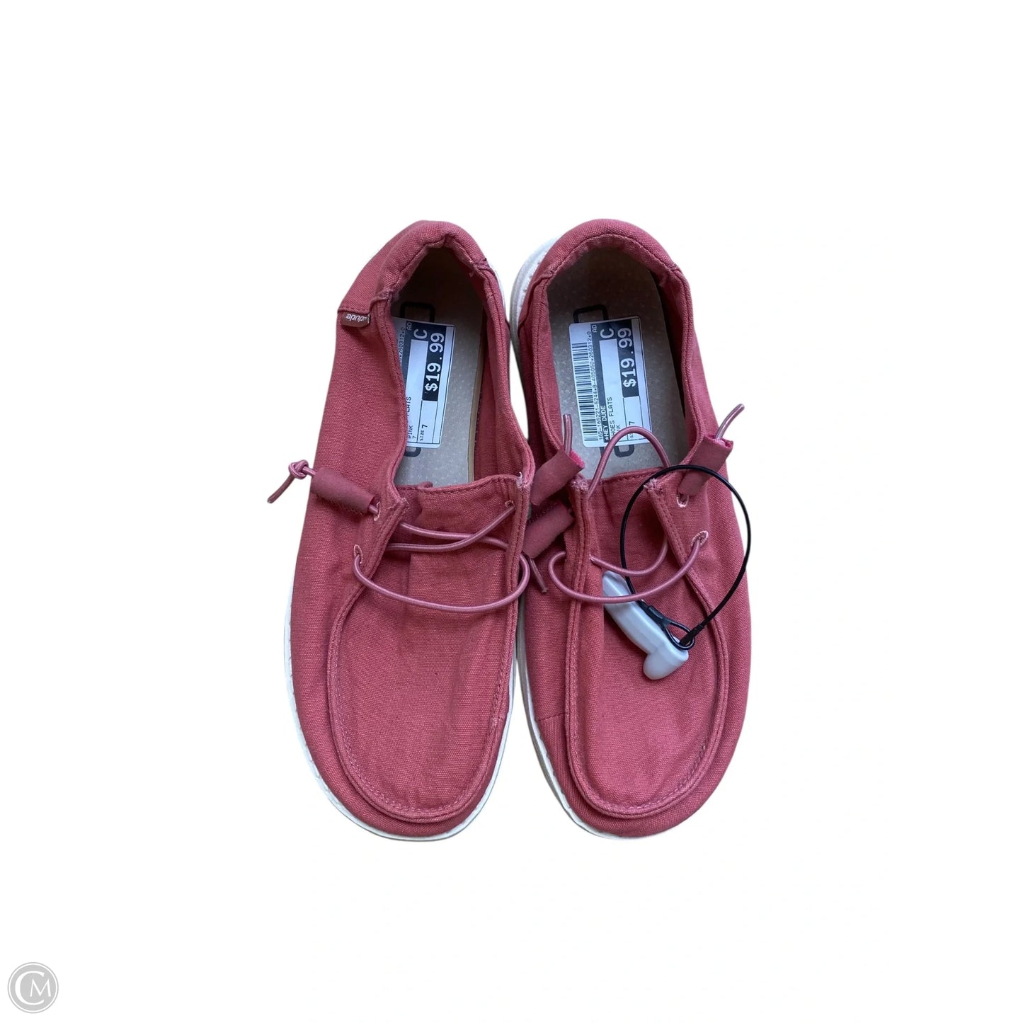 Shoes Flats By Hey Dude In Pink, Size: 7