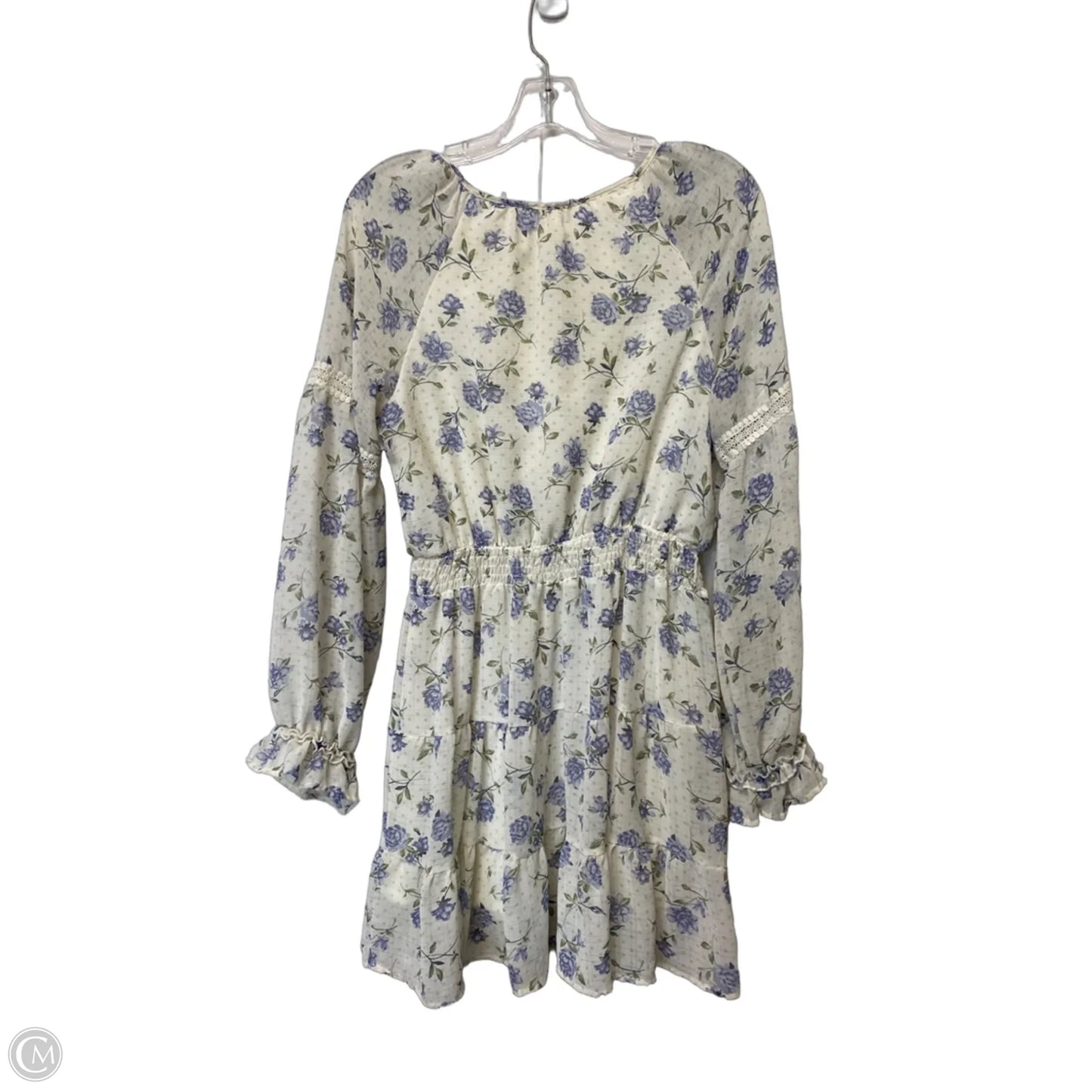 Dress Casual Short By Blu Pepper In Floral Print, Size: L