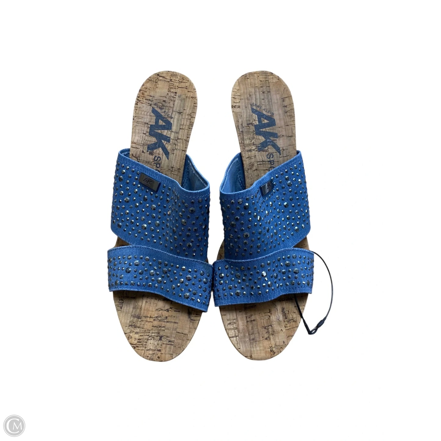 Shoes Heels Wedge By Anne Klein In Blue, Size: 10