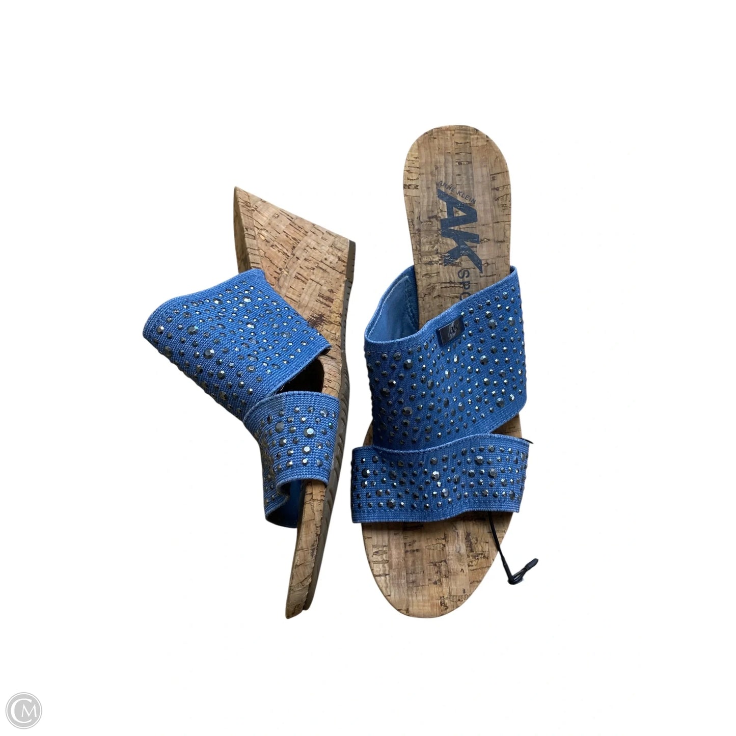 Shoes Heels Wedge By Anne Klein In Blue, Size: 10