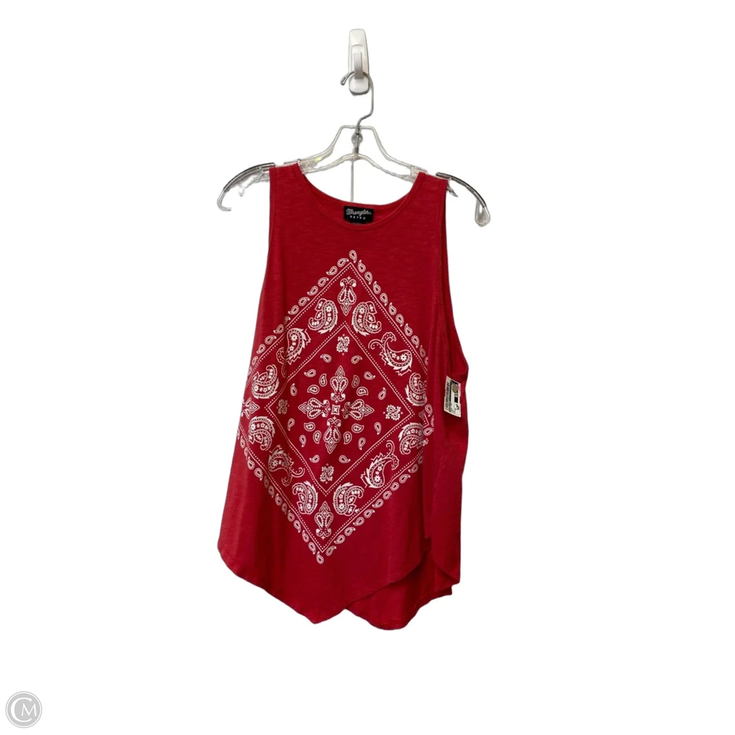 Tank Top By Wrangler In Red, Size: Xl