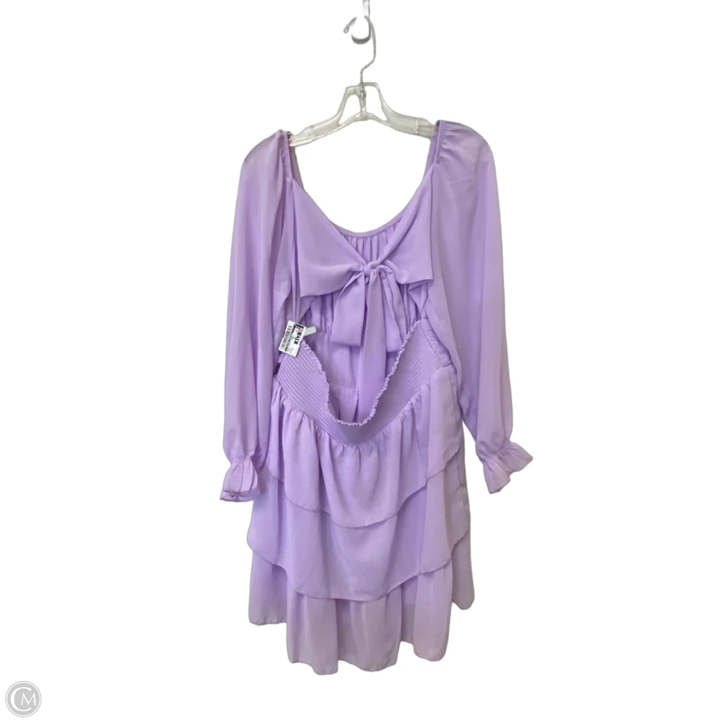 Dress Party Short By Clothes Mentor In Purple, Size: Xl