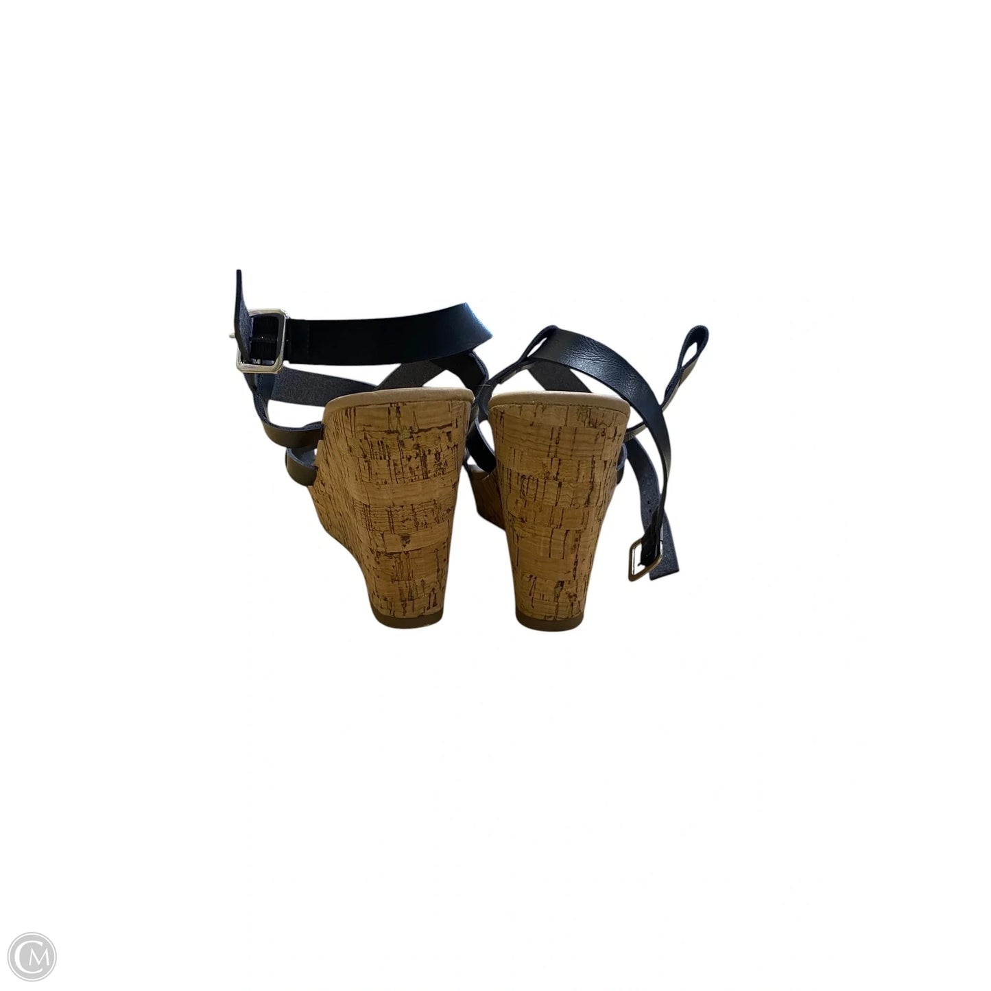 Sandals Heels Wedge By Torrid In Black & Brown, Size: 10