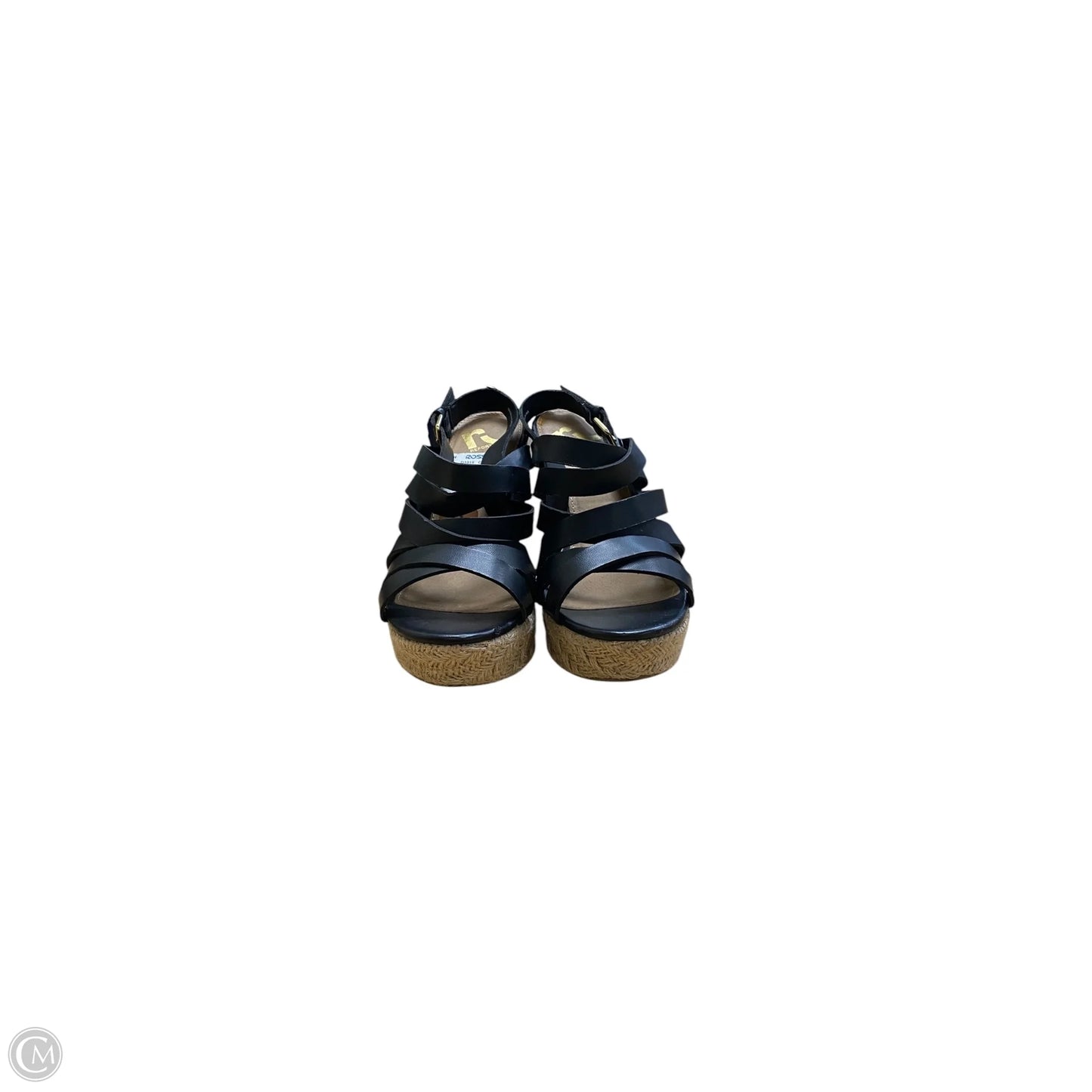 Sandals Heels Wedge By Report In Black, Size: 8