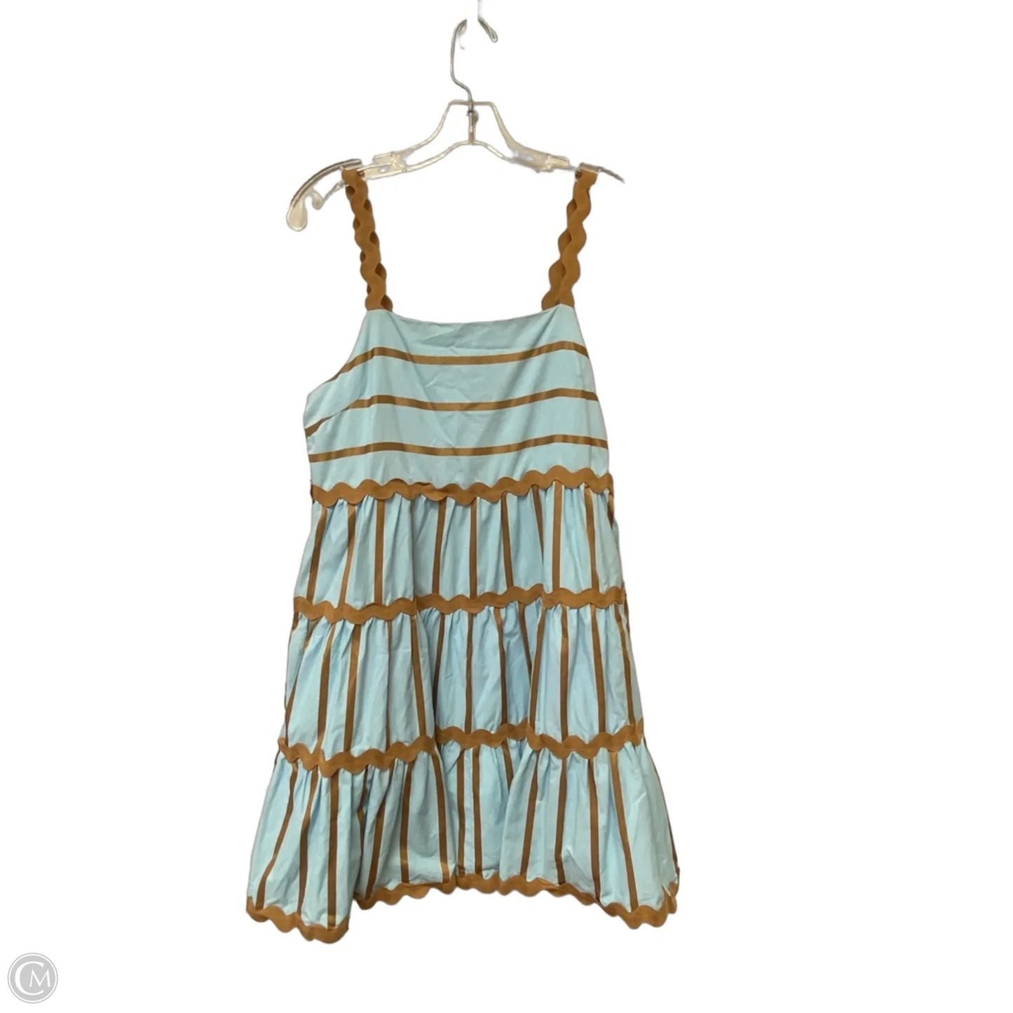 Dress Casual Short By Entro In Blue & Brown, Size: M
