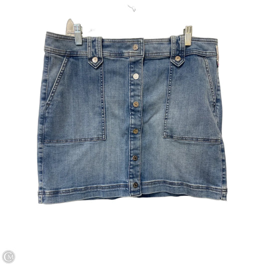 Skirt Mini & Short By White House Black Market In Blue Denim, Size: 14