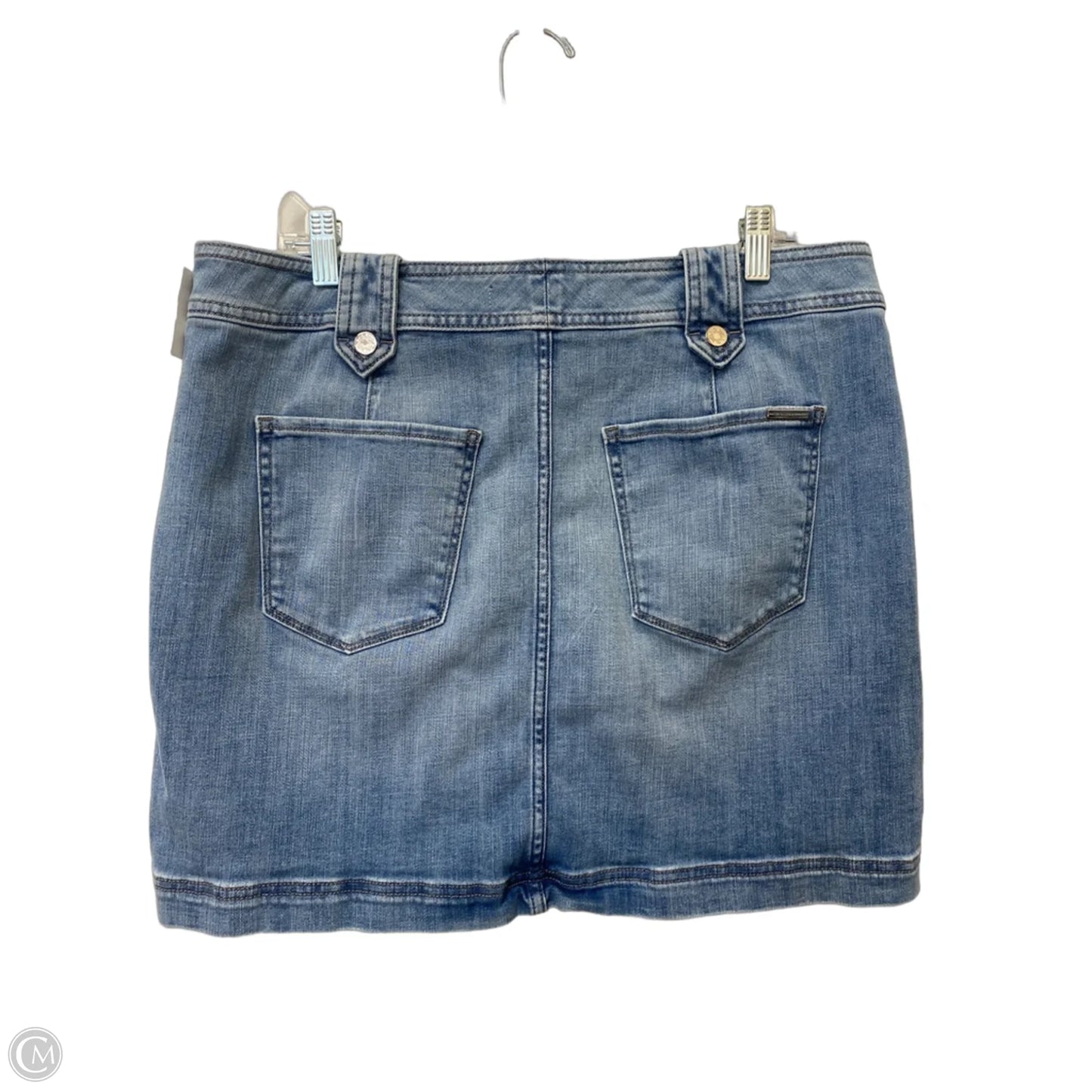 Skirt Mini & Short By White House Black Market In Blue Denim, Size: 14