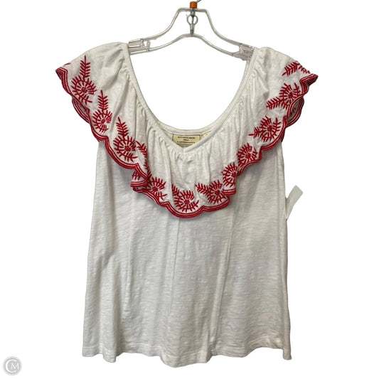 Top Short Sleeve By Moulinette Soeurs In White, Size: M