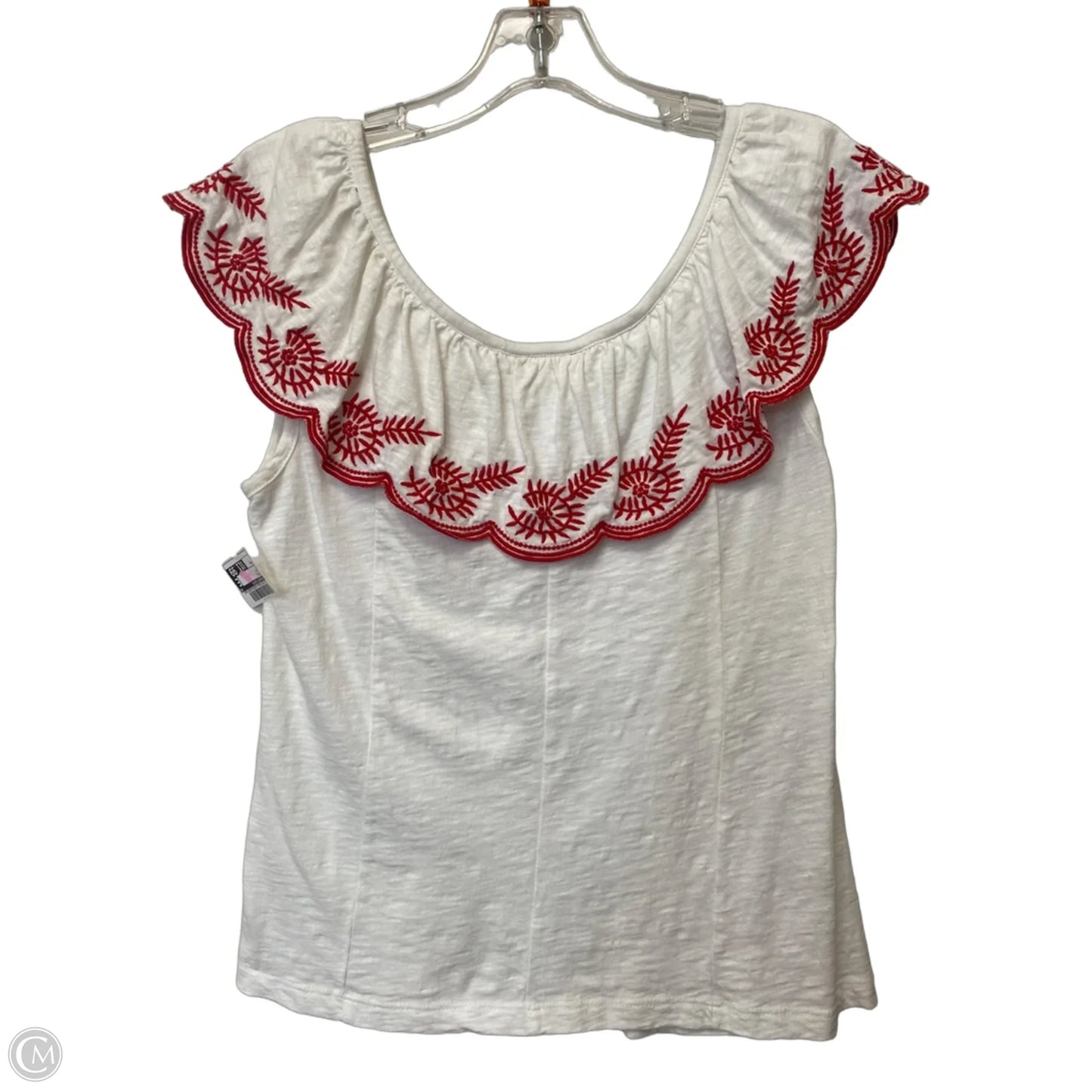 Top Short Sleeve By Moulinette Soeurs In White, Size: M