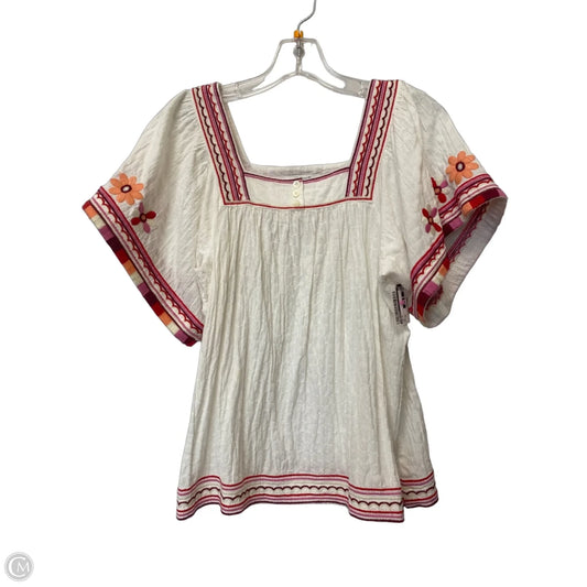 Top Short Sleeve By Madewell In White, Size: Xs