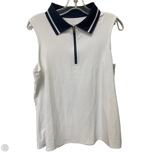 Athletic Tank Top By Varley In White, Size: L