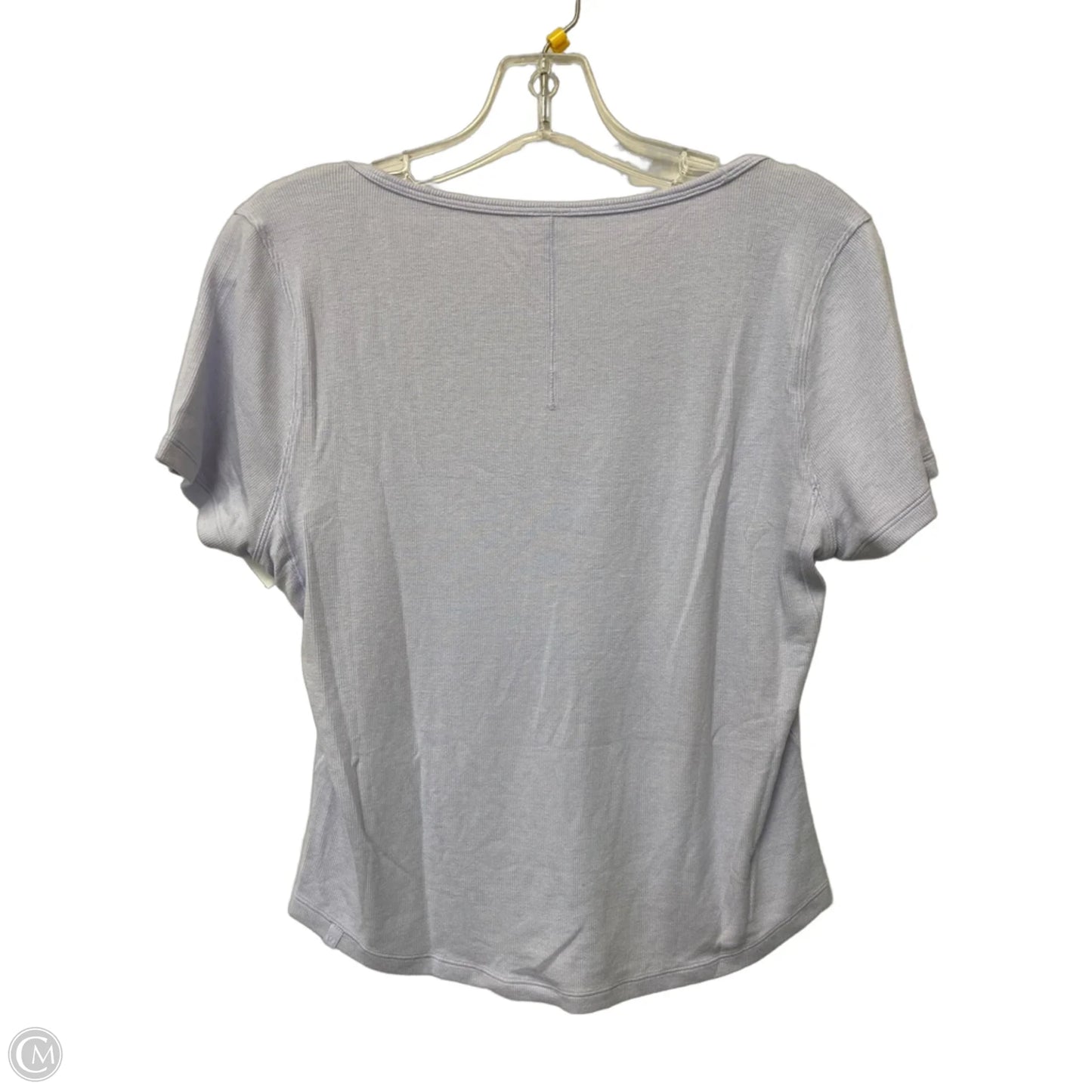 Athletic Top Short Sleeve By Lululemon In Purple, Size: 10