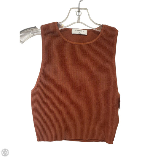 Athletic Tank Top By Babaton In Brown, Size: Xs