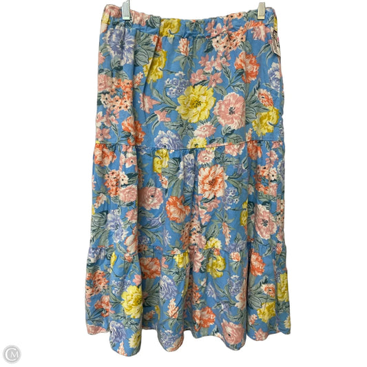 Skirt Maxi By Loft In Floral Print, Size: M