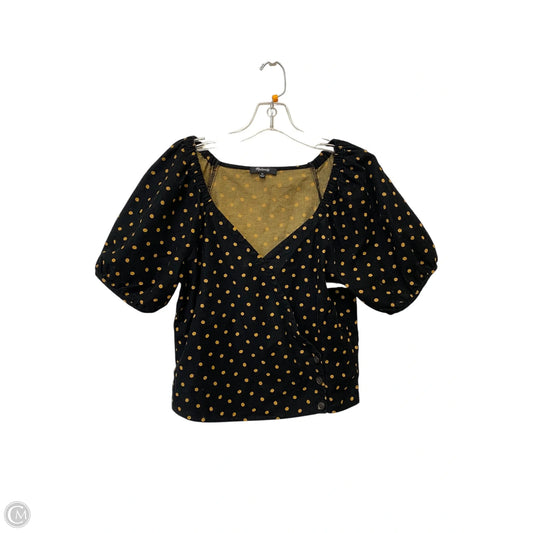 Top Short Sleeve By Madewell In Polkadot Pattern, Size: Xs