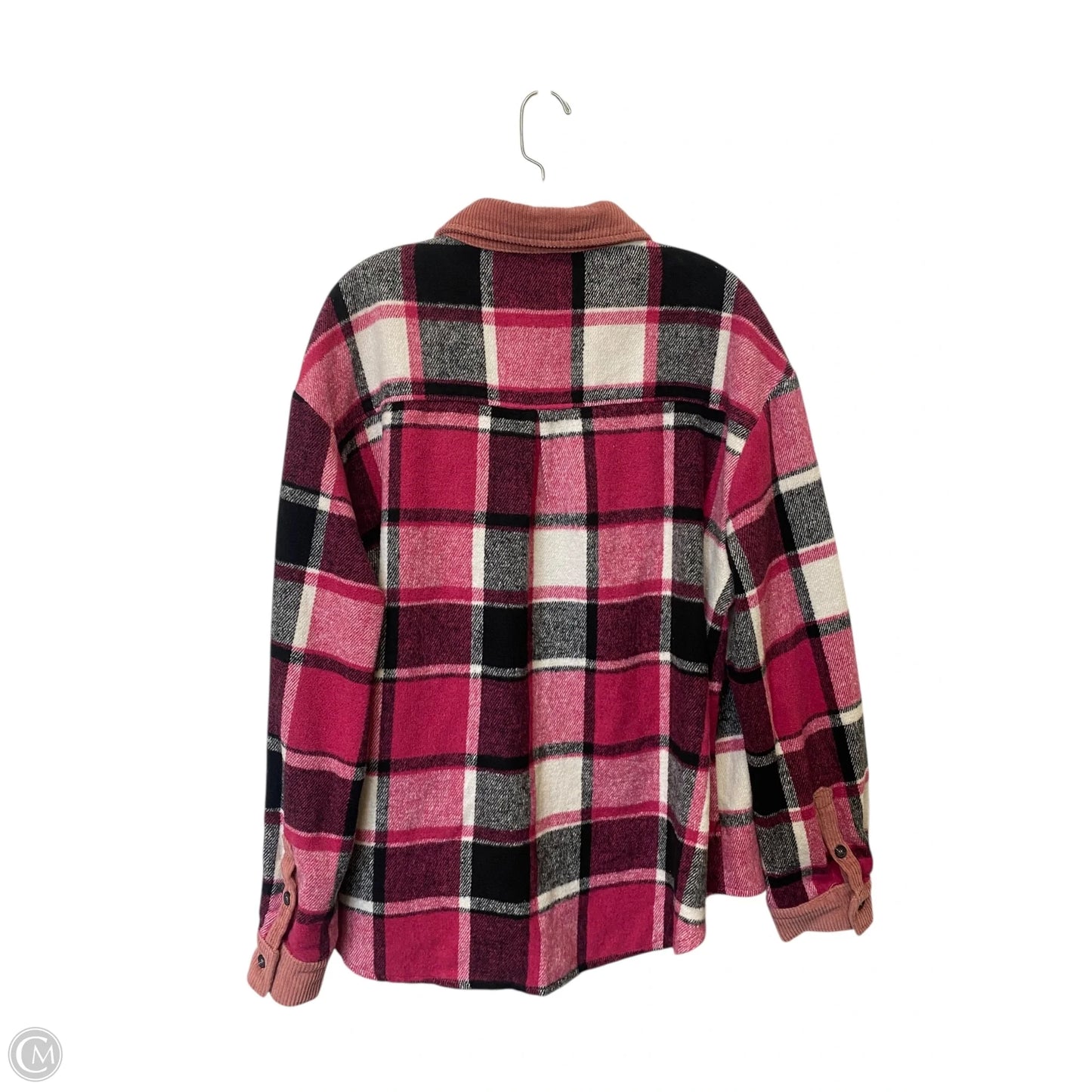 Jacket Shirt By Cmf In Plaid Pattern, Size: Xl