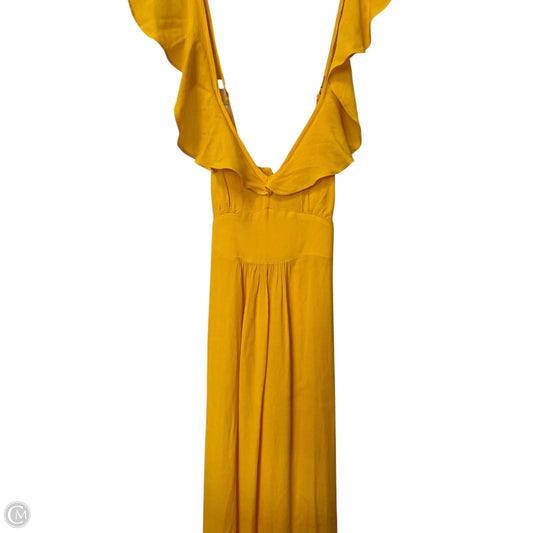 Dress Casual Maxi By Cmf In Yellow, Size: 4
