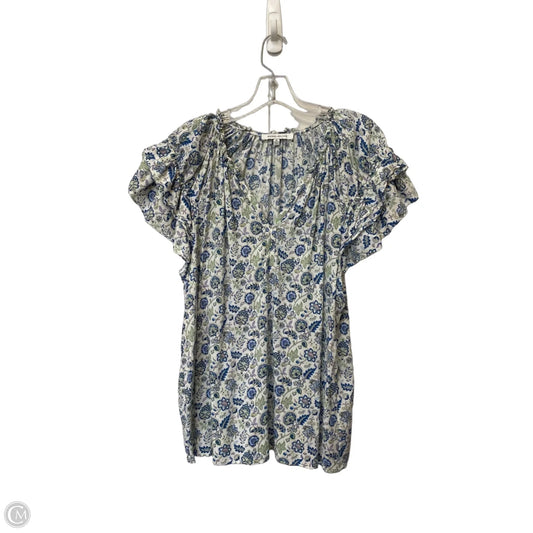 Top Short Sleeve By Rose And Olive In Floral Print, Size: 2x