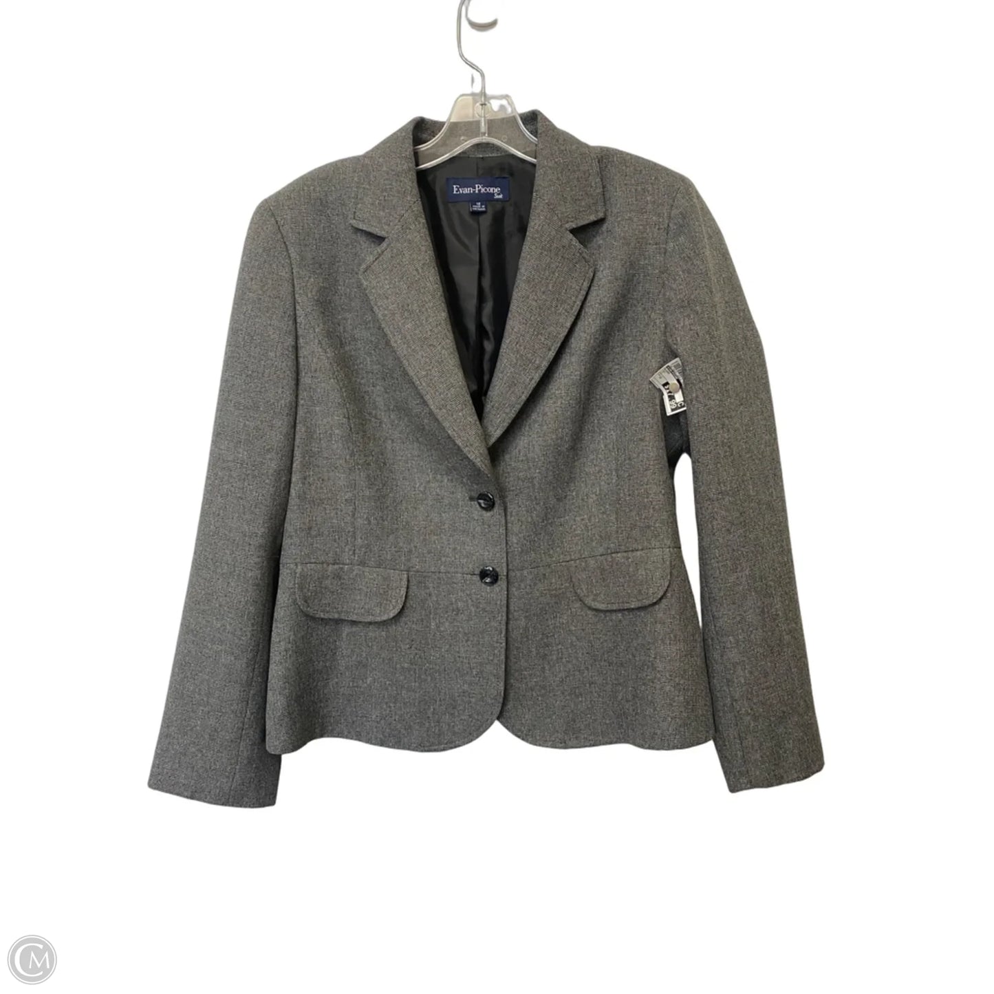 Blazer By Evan-picone In Grey, Size: 12