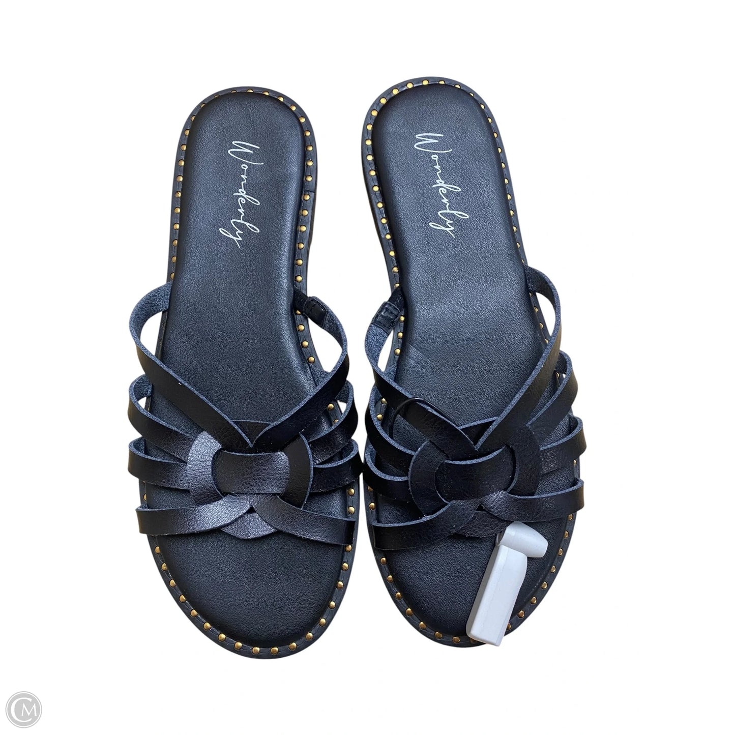 Sandals Flats By Wonderly In Black, Size: 8