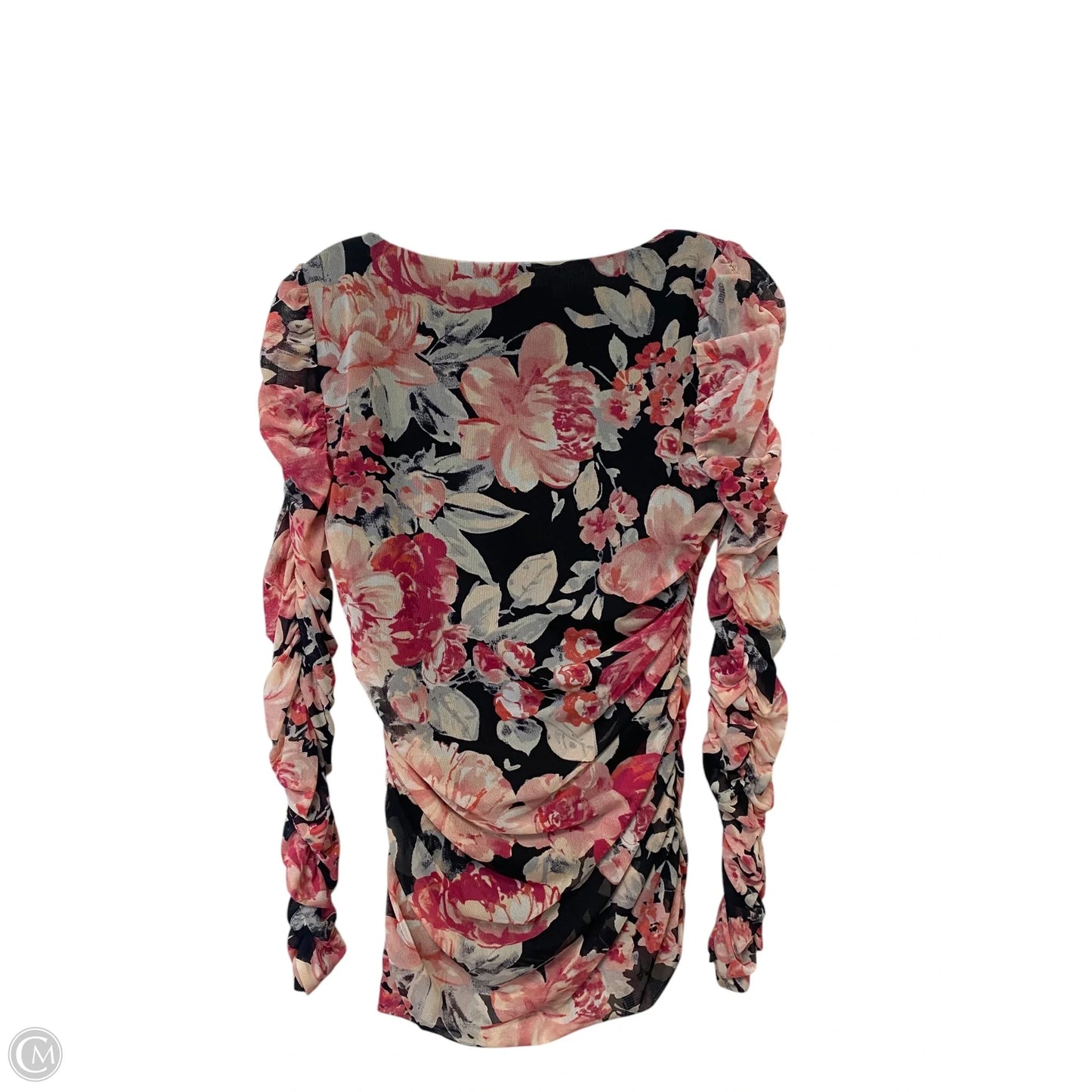 Top Long Sleeve By White House Black Market In Floral Print, Size: Xs