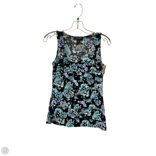 Top Sleeveless By White House Black Market In Floral Print, Size: Xs