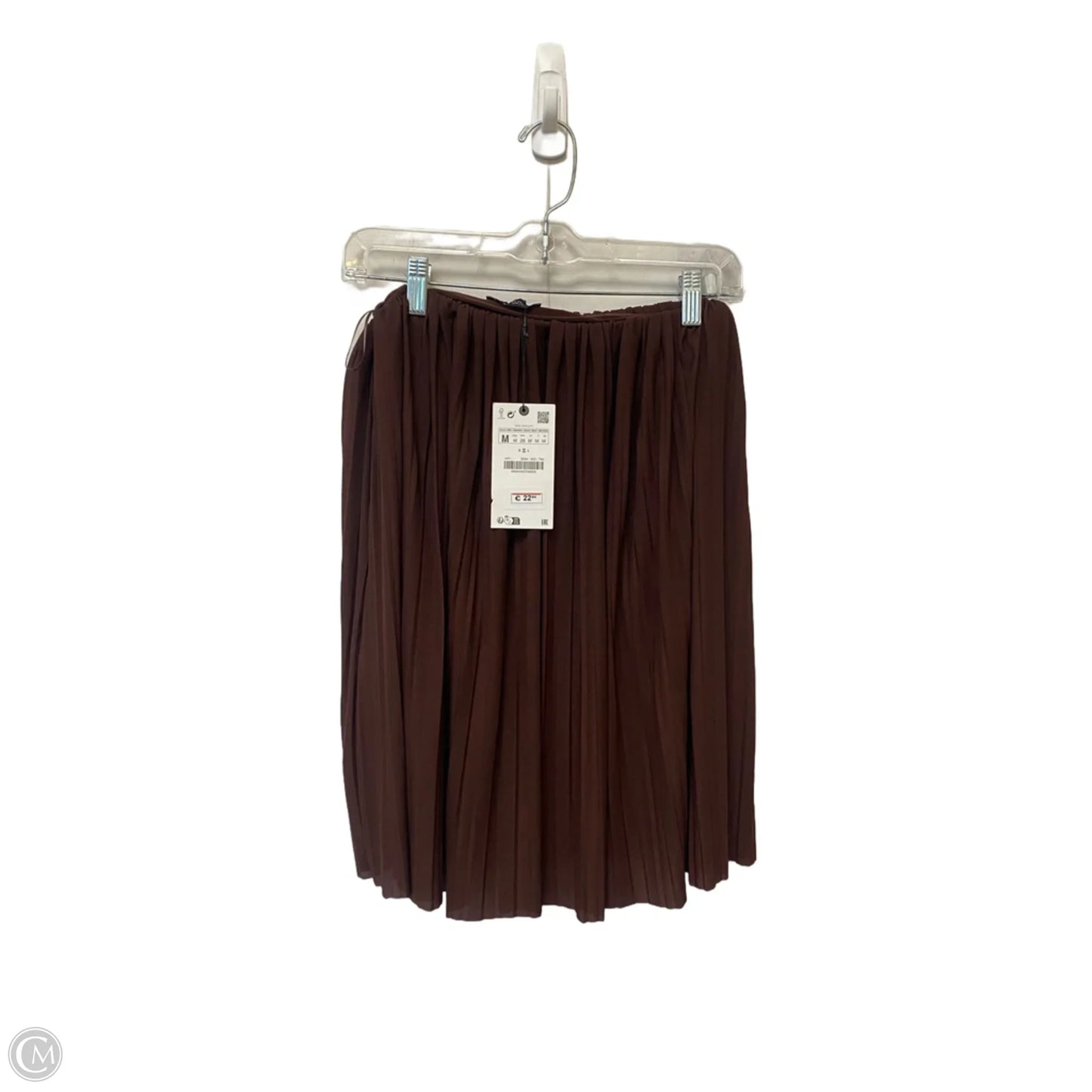 Skirt Midi By Zara In Brown, Size: M