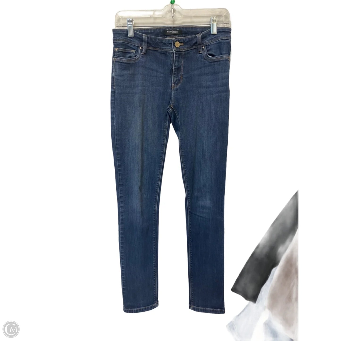 Jeans Skinny By White House Black Market In Blue Denim, Size: 4