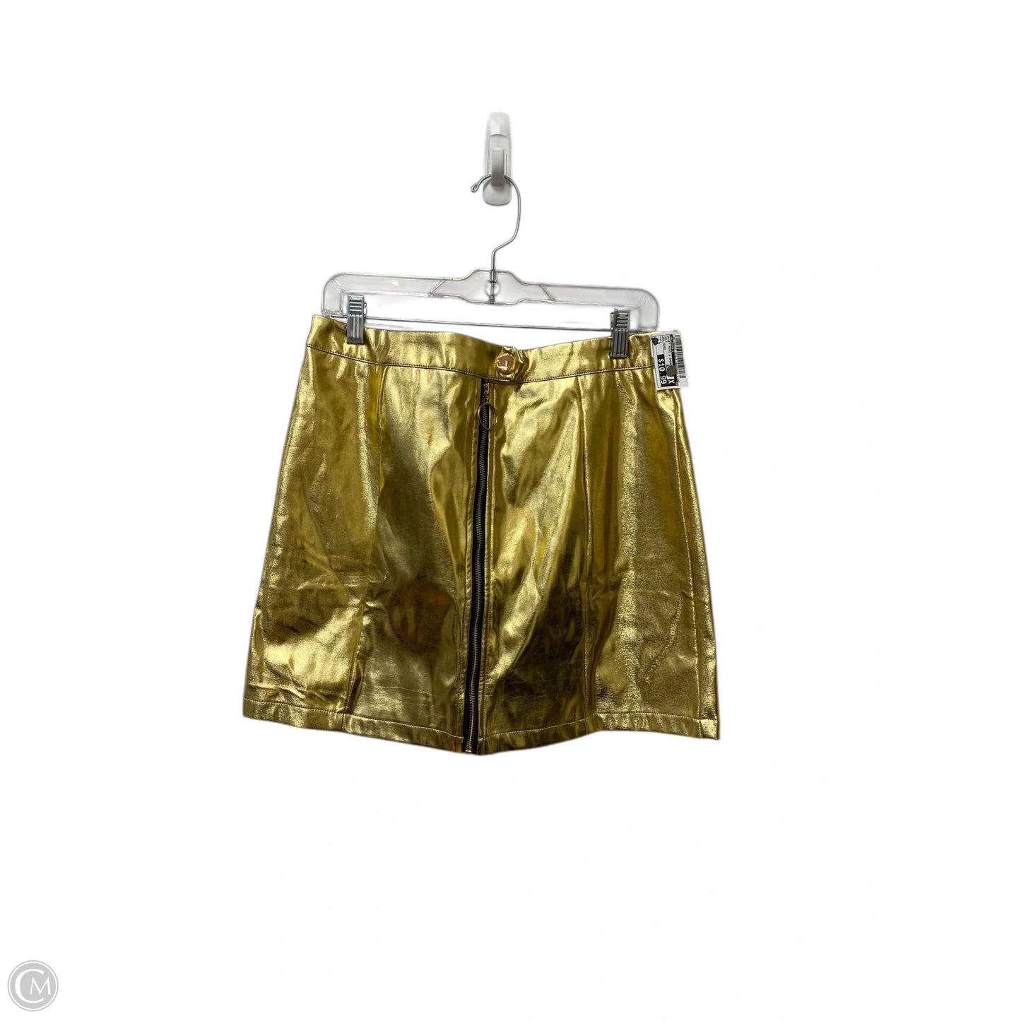Skirt Mini & Short By Allegra K In Gold, Size: L
