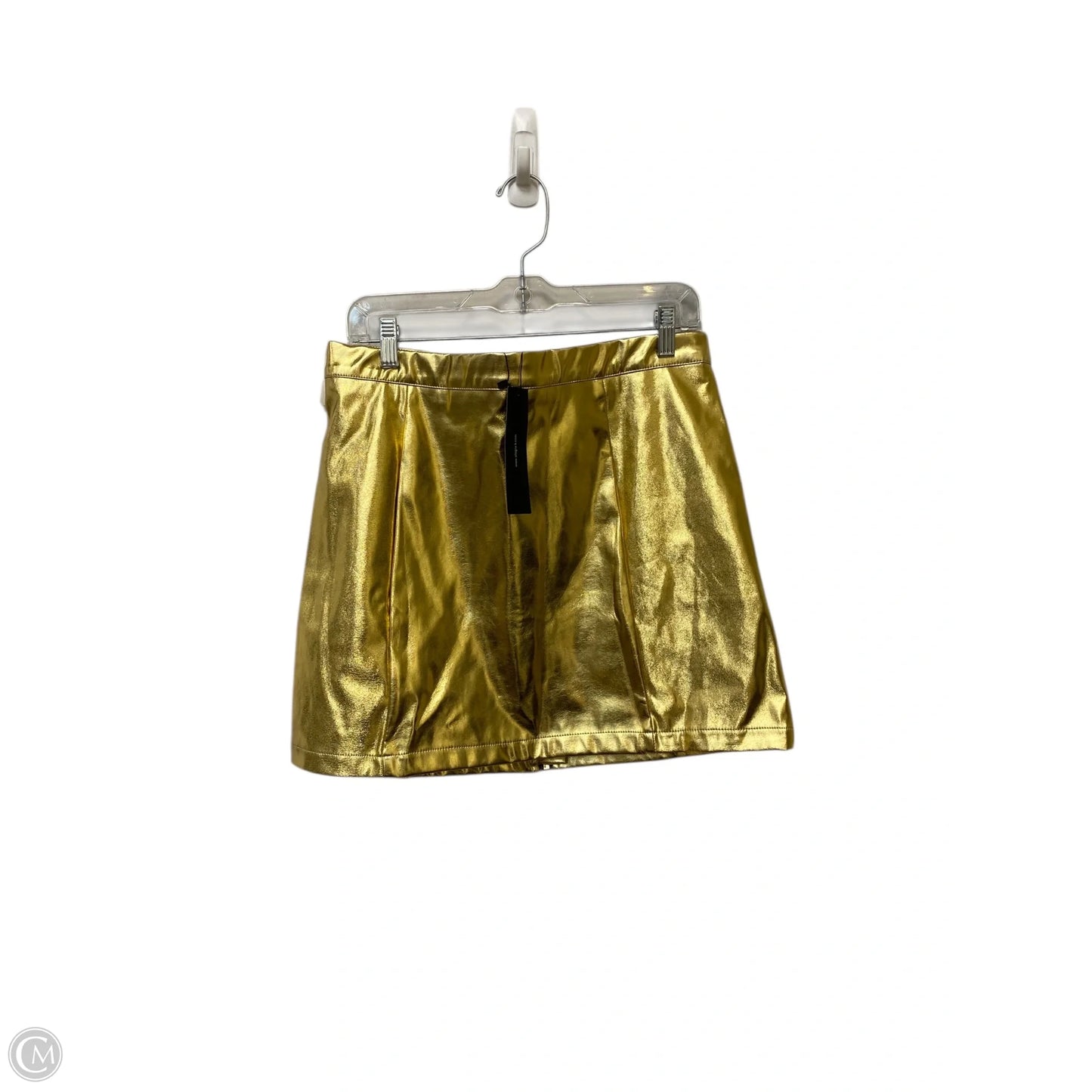 Skirt Mini & Short By Allegra K In Gold, Size: L