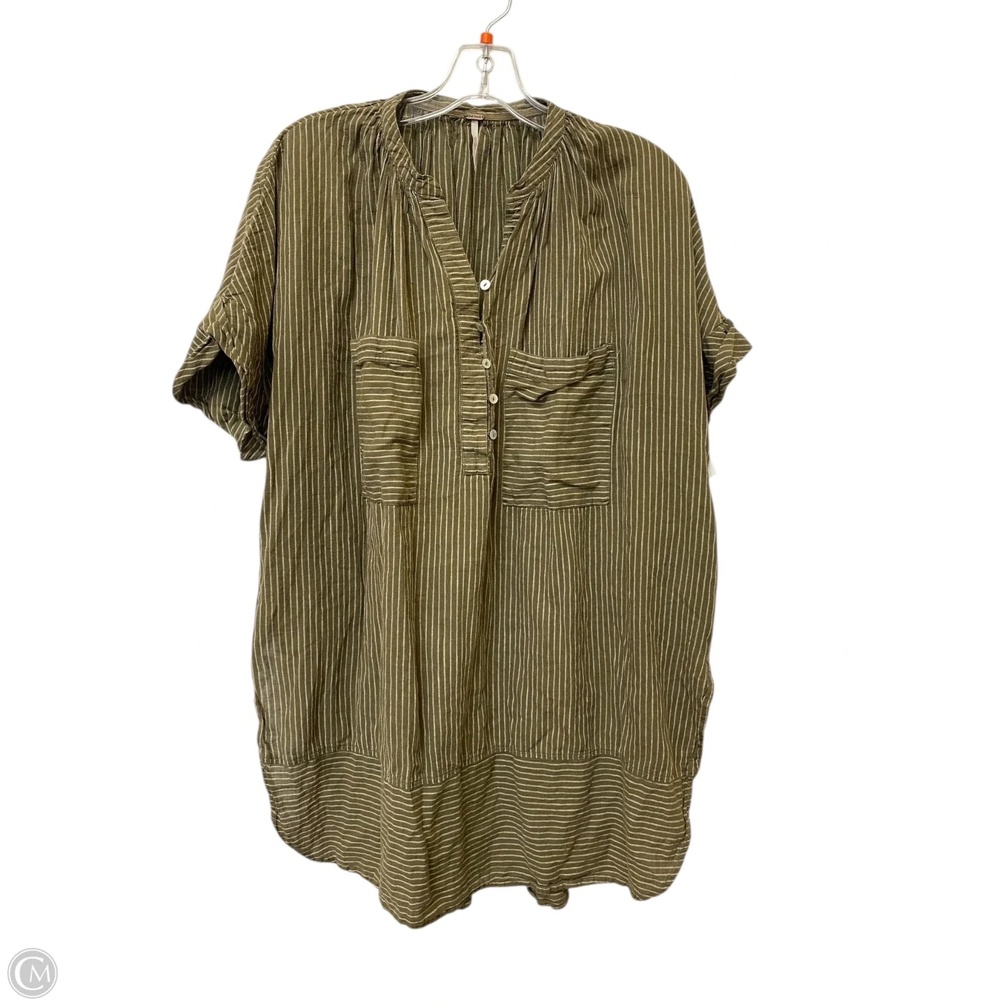 Top Short Sleeve By Free People In Green, Size: M