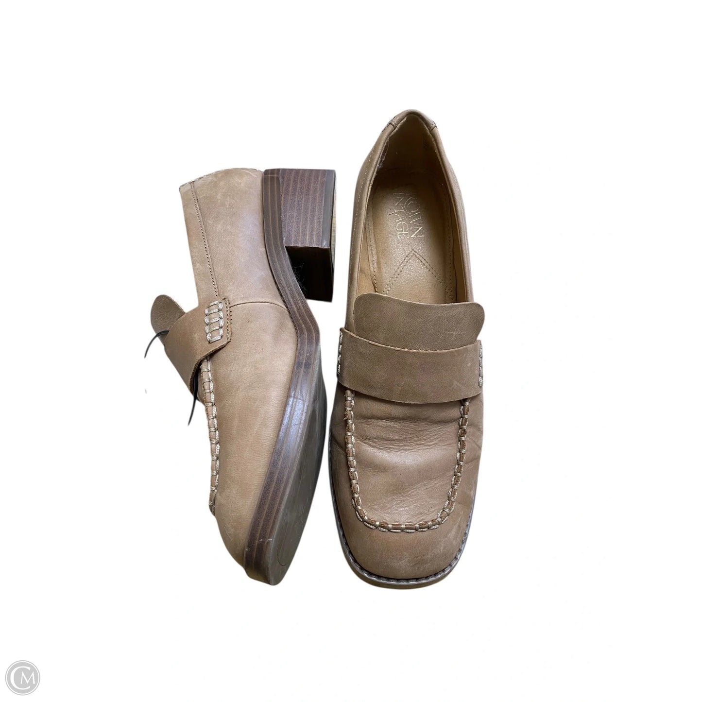 Shoes Heels Block By Crown Vintage In Brown, Size: 8.5