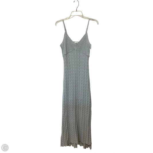 Dress Casual Maxi By Hollister In Grey, Size: M