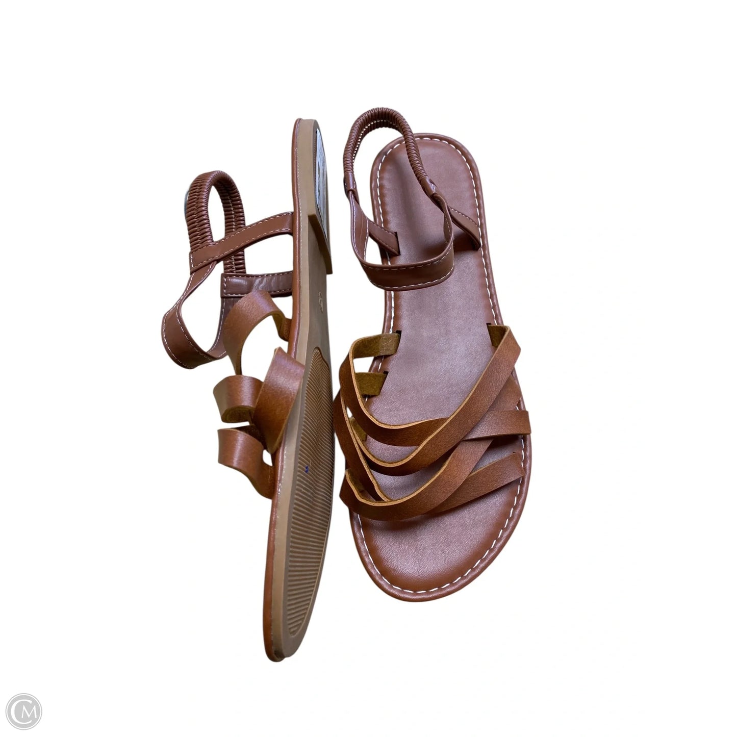 Sandals Flats By Cmf In Brown, Size: 9.5