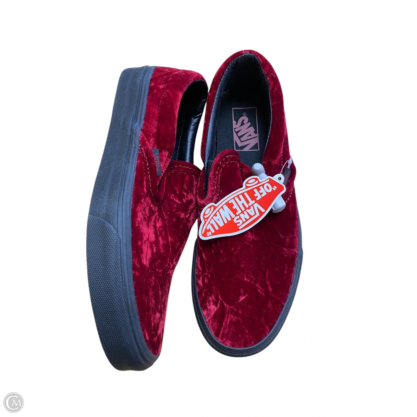 Shoes Flats By Vans In Red, Size: 8.5