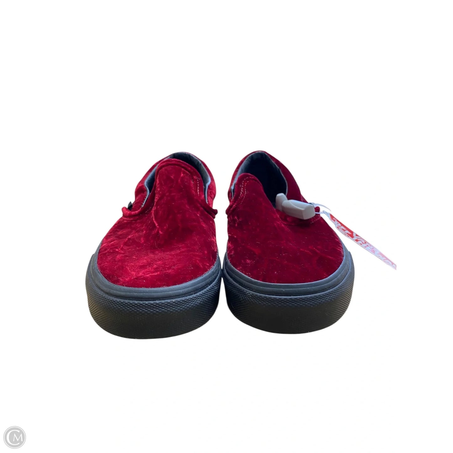 Shoes Flats By Vans In Red, Size: 8.5
