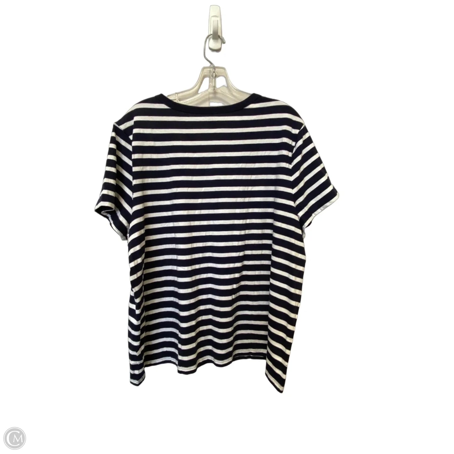 Top Short Sleeve Basic By Gap In Striped Pattern, Size: Xxl