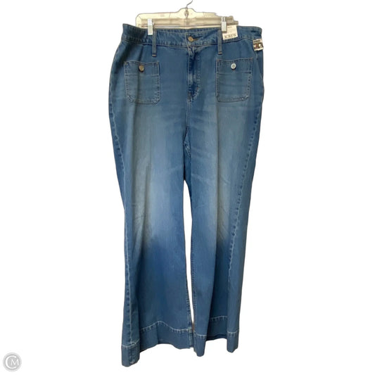 Jeans Wide Leg By J. Crew In Blue Denim, Size: 20