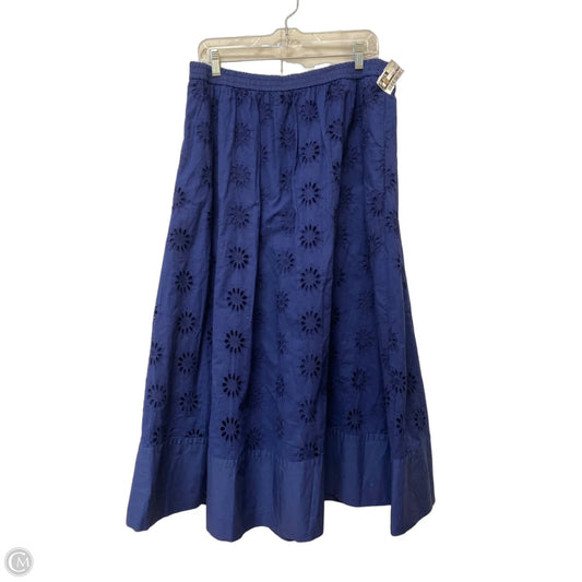 Skirt Maxi By J. Crew In Blue, Size: L