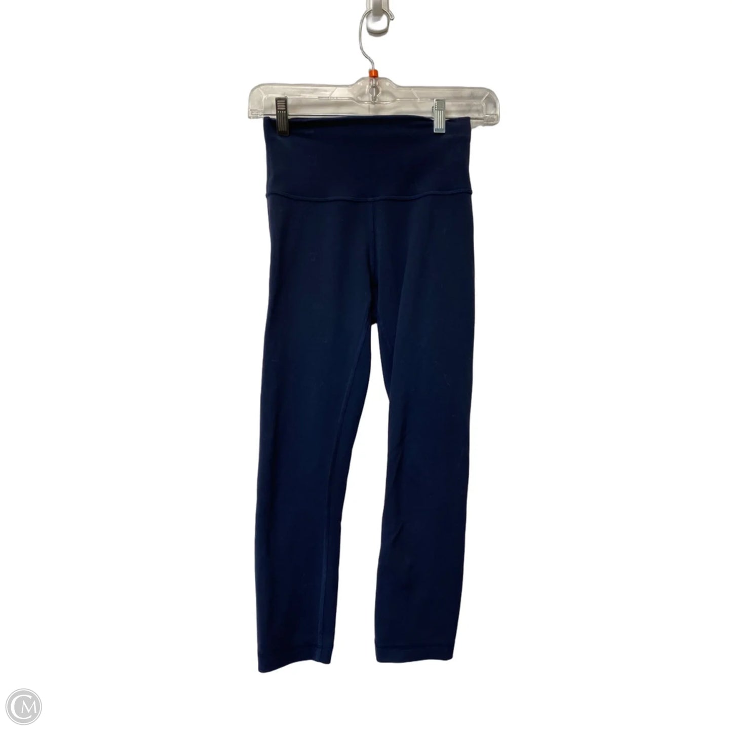 Athletic Leggings Capris By Lululemon In Navy, Size: 4