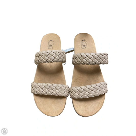 Sandals Flats By Cliffs By White Mountain In Brown, Size: 9.5