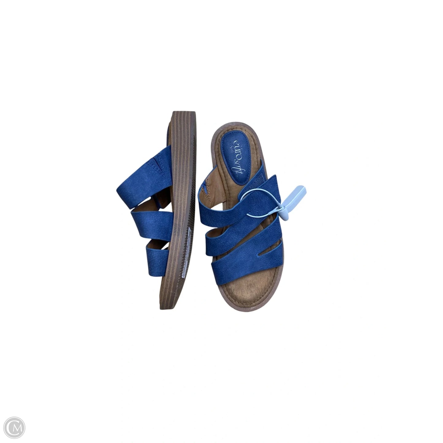 Sandals Flats By Sofft In Blue, Size: 6